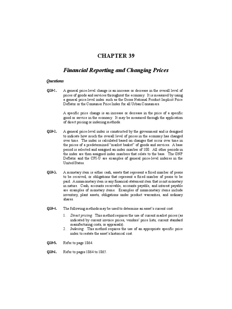 Chapter 39 PDF Retained Earnings Historical Cost