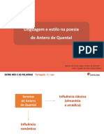 Influências clássica e romântica na poesia de Antero de Quental