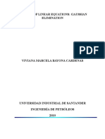 Systems of Linear Equations: Gaussian Elimination