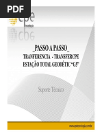 Passo a Passo Trnasferencia ESTAÇÃO TOTAL