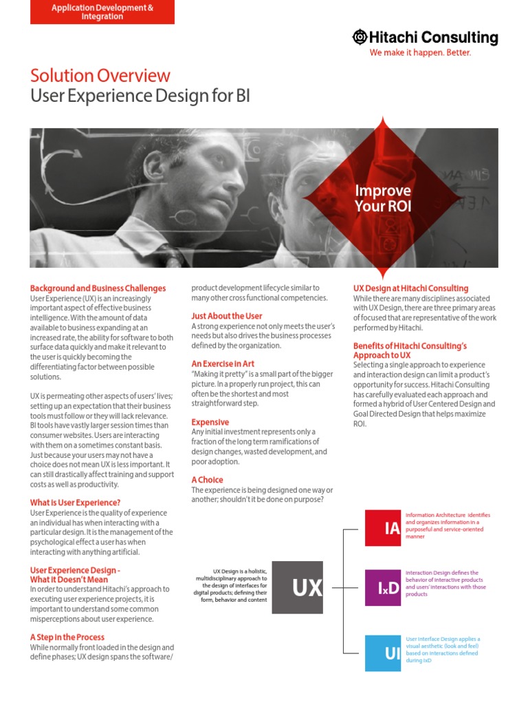 User Experience Design For BI - SO | PDF | User Experience | Usability