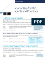 McKinsey Roles For PhDs