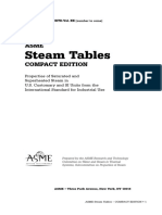 ASME Steam Table PDF
