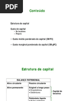 Estrutura e Custo de Capital