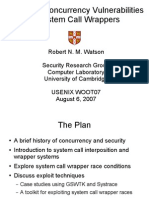 The race conditions paper itself, by Robert N. M. Watson