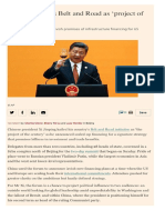 China’s Xi hails Belt and Road as ‘project of the century’ Fuente FT