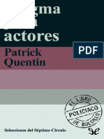 Enigma Para Actores - Patrick Quentin