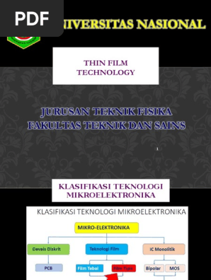 1 Thin Film Technology Ppt Thin Film Chemistry