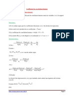 Coefficient de Correlation Lineaire PDF