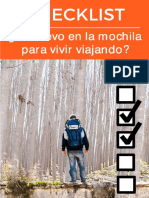 Checklist Mochila