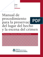 Manual de procedimiento para la preservación del lugar del hecho y la escena del crimen.pdf