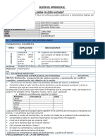 SESIÓN de APRENDIZAJ2 Tablas de Doble Entrada