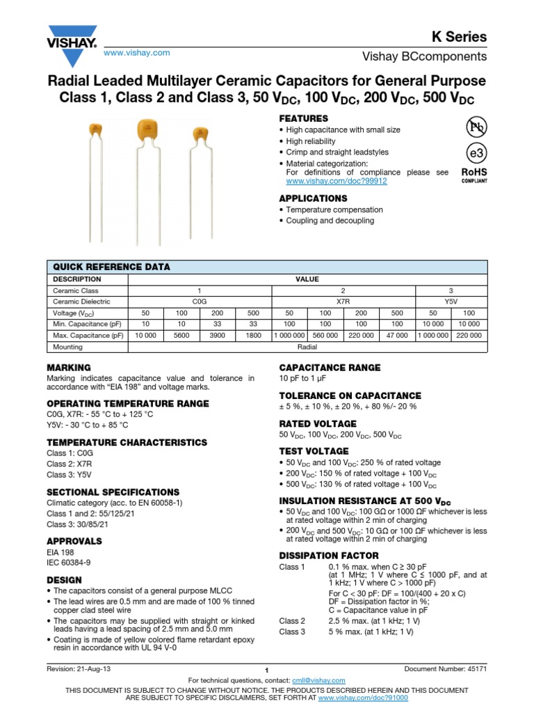 Ceramic Capacitor | PDF | Capacitor | Electricity