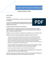 1.- Salud y Trabajo - SEGURIDAD E HIGIENE