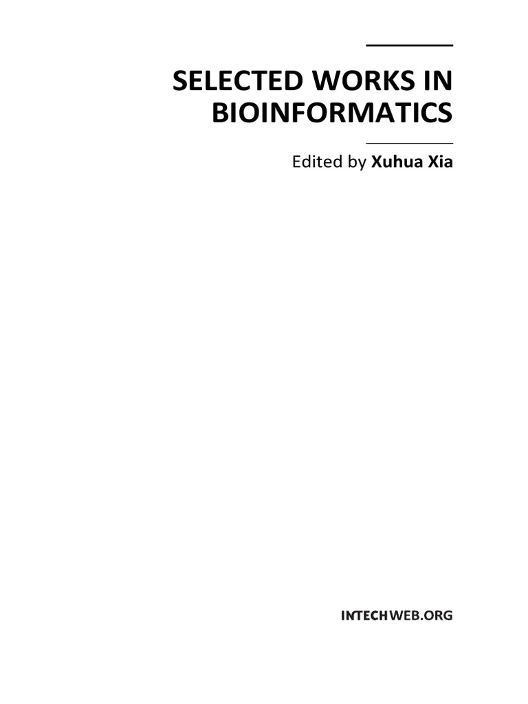 17373.selected Works in Bioinformatics by Xuhua Xia PDF | PDF ...