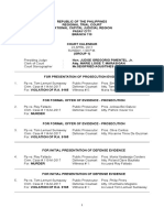 Court Calendar 23 April 2017