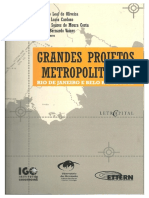 VAINER, C. LEAL de OLIVEIRA, F. NOVAES, P. Notas Metodológicas Sobre Grandes Projetos Metropolitanos