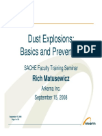Dust explosions