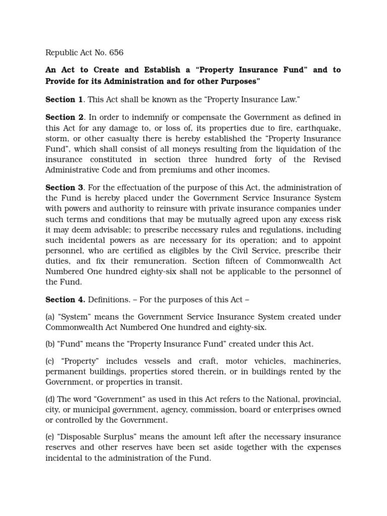 Property Insurance Law Overview | PDF | Insurance | Property