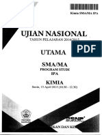 Naskah Soal UN Kimia SMA 2015 Paket 1 PDF