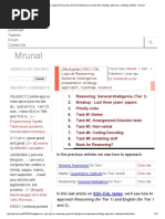 Studyplan SSC CGL Logical Reasoning General Intelligence Preparation Strategy Approach Roadmap Booklist Mrunal PDF