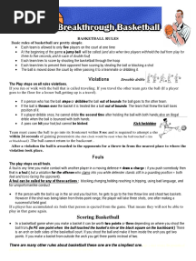 Basketball Basic Rules