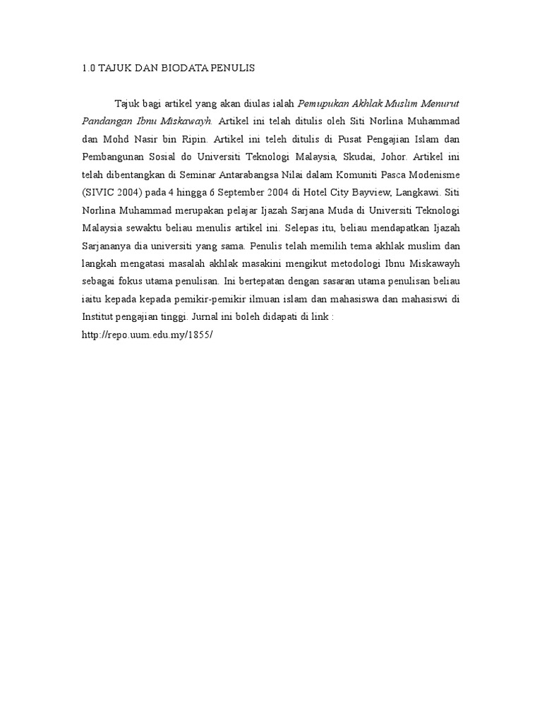HNF Ulasan Artikel