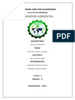 Informe quimica ambiental