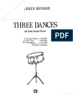 Three Dances For Solo Snare Drum by W. D - 2