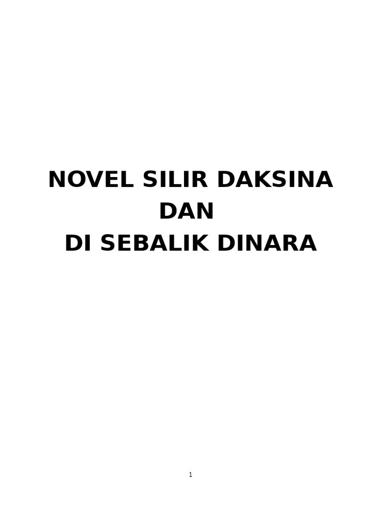 Novel Di Sebalik Dinara (4) & Silir Daksina (5) {contoh 