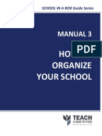 How To Organize Your School: Manual 3