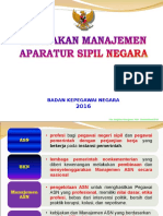 KEBIJAKAN MANAJEMEN  ASN-Mei 2016 (Deputi Dalpeg).ppt