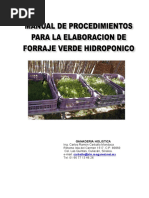 Manual Forraje Verde Hidroponico Pdf