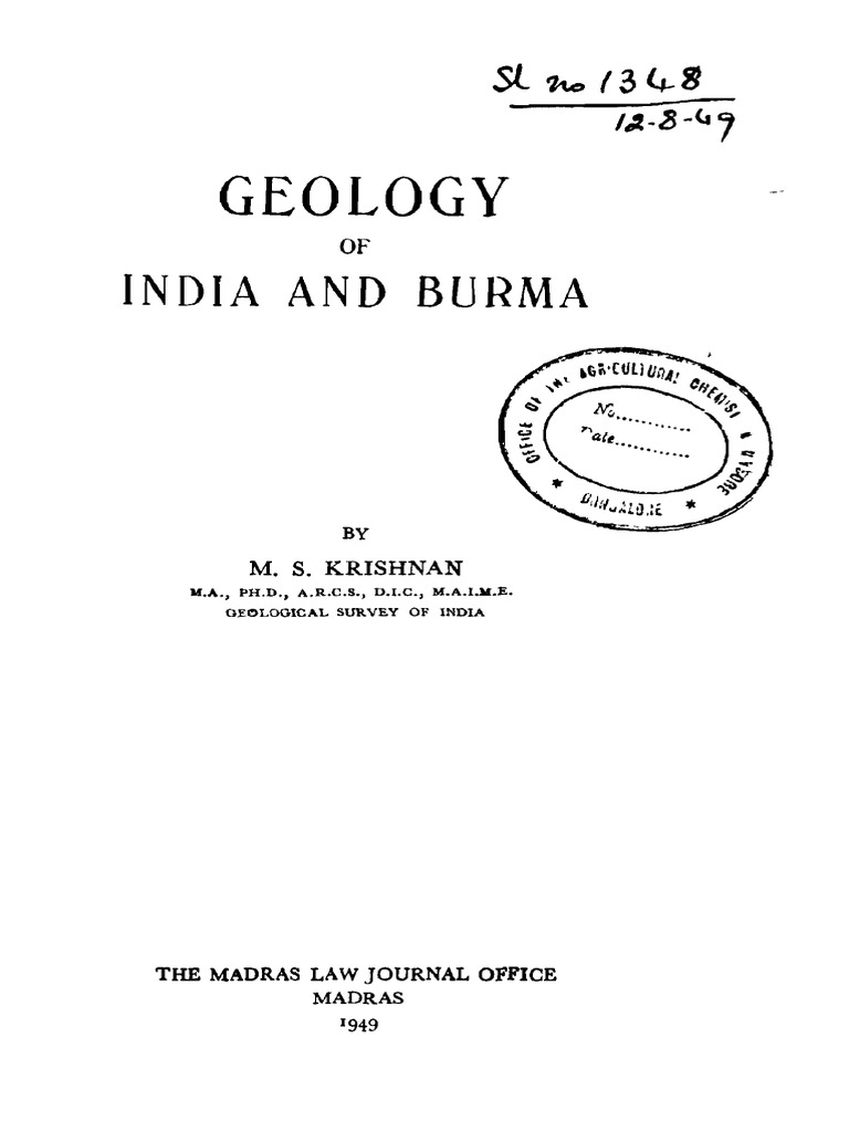 A Textbook Of Geology By P K Mukherjee Pdf Files