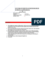 Model Englsh Test B