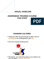 Manual Handling Awareness Training Course For Staff