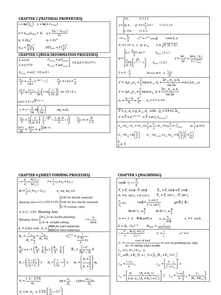Material Properties and Deformation Processes | PDF | Solid Mechanics ...