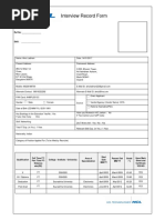 IRF Form PDF