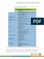 Tabla Carcateristicas RETIQ