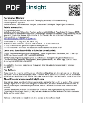 Effectiveness of Performance Appraisal | PDF | Performance Appraisal |  Academic Discipline Interactions