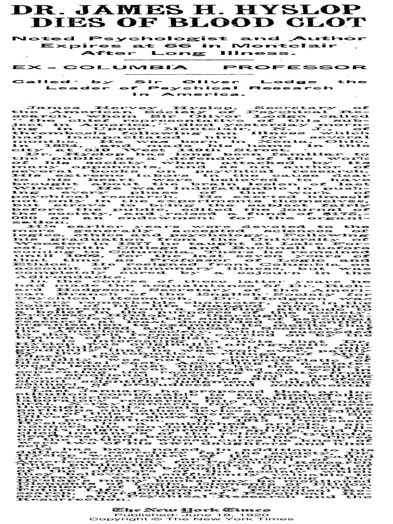 18 06 1920 Hyslop Morre PDF | PDF