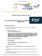 Tata Tertibonline SBMPTN 2017 PDF