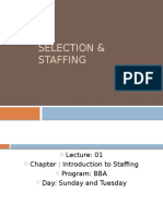 Selection & Staffing