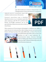 Paramount Optical Fiber Cables Brochure 2010