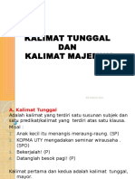 Kalimat Tunggal & Majemuk