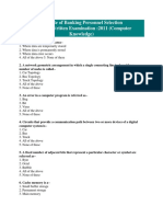 IBPS CWE PO MT Previous Year Exam Paper 2011 CK PDF