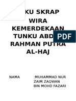 Buku Skrap Wira Kemerdekaan Tunku Abdul Rahman Putra Al