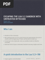 Lua Bytecode Exploitation