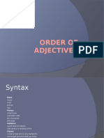 Order of Adjectives