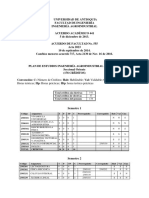 Plan de Estudios Ing. Agroindustrial UdeA. Oriente